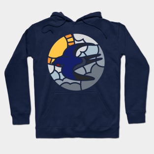 Swallow in the sky mosaic (Full size) Hoodie